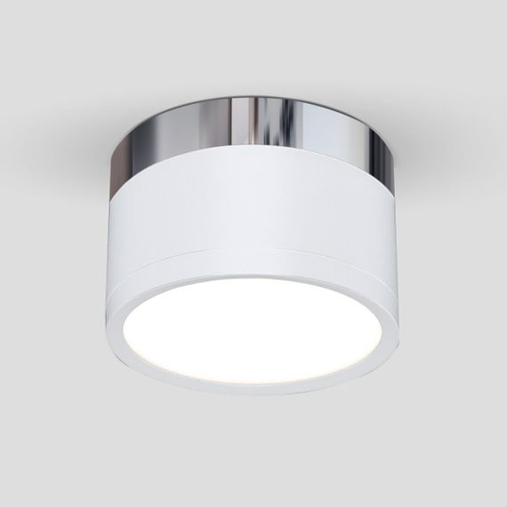 Потолочный светодиодный светильник Elektrostandard DLR029 10W 4200K белый матовый/хром a040666