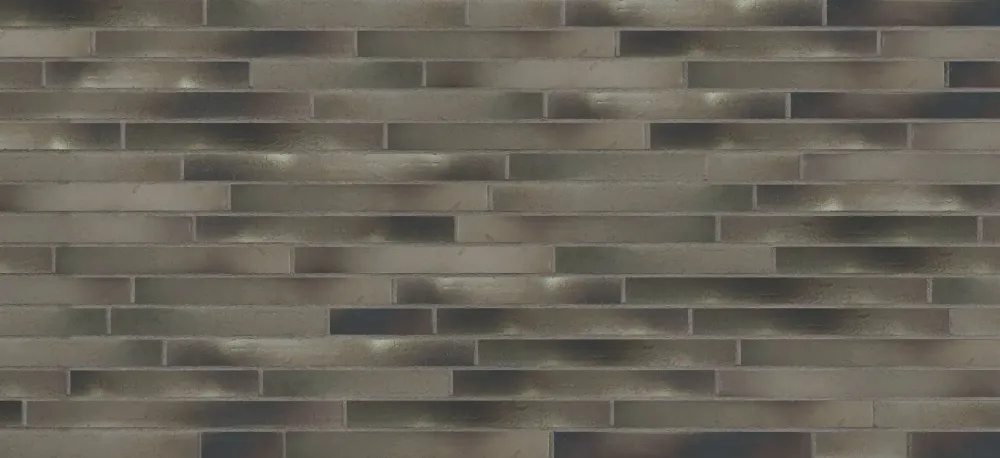 Terramatic, Forta Grey Riegel AB 8303R, Riegel390x40x14 - Клинкерная плитка для фасада и внутренней отделки