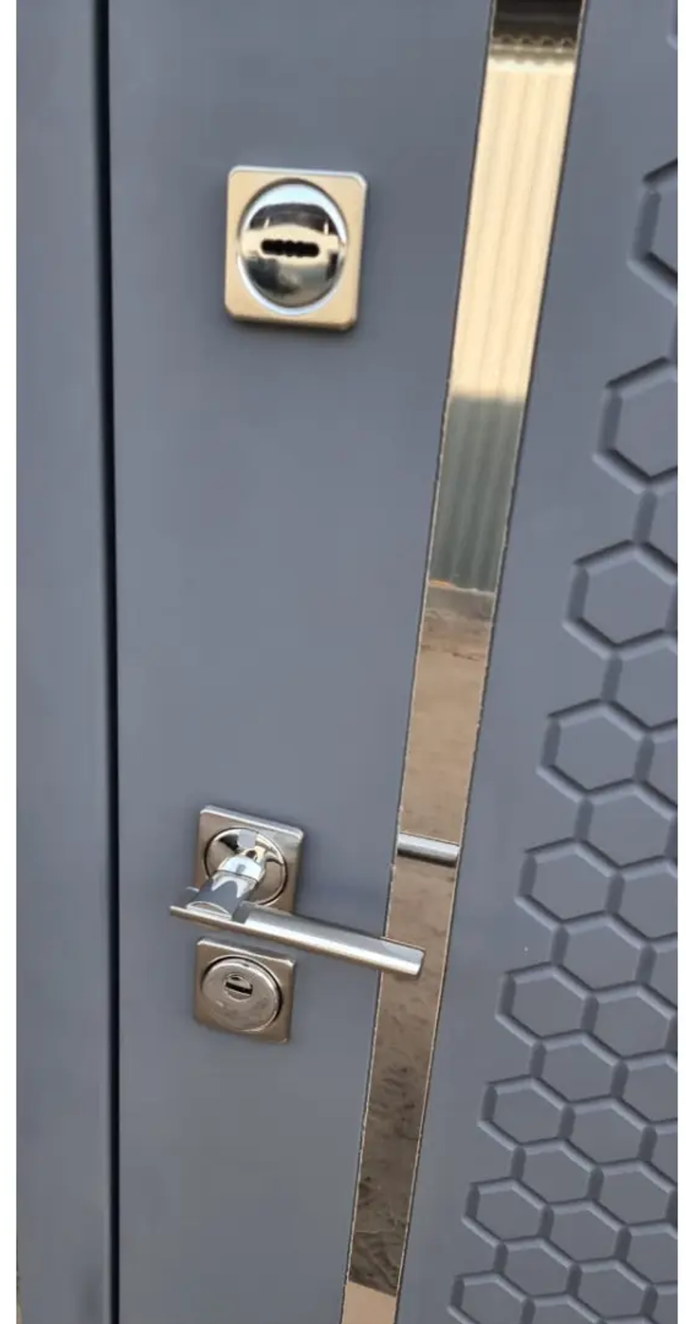 Входная металлическая дверь Рекс 24 Силк Титан / ФЛ-119 Силк сноу 16мм