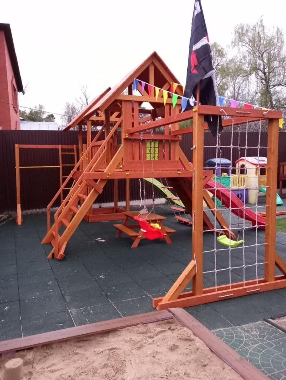 Деревянный игровой комплекс Савушка Lux - 9