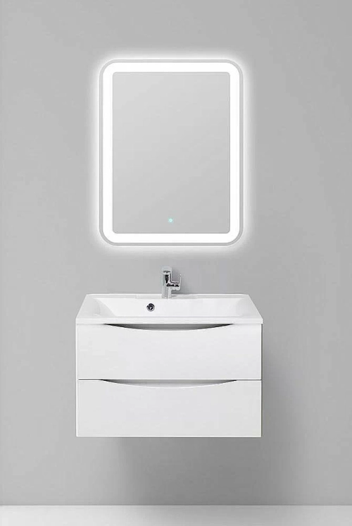 Тумба с раковиной Belbagno MARINO 75 подвесная Bianco Opaco