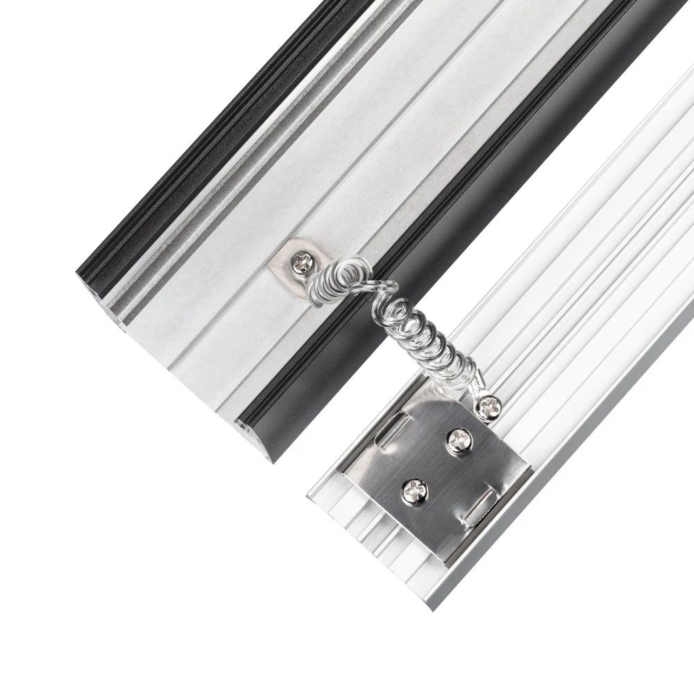 Профиль LINE-5075-U-HONEYCOMB-2000 BLACK (Arlight, Алюминий) 044885