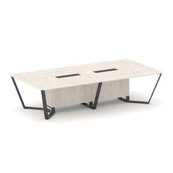 Steel Meet Стол переговорный прямоугольный KDK-PR.B.SP-12 Денвер Светлый/Металл Антрацит 3200*1600*7