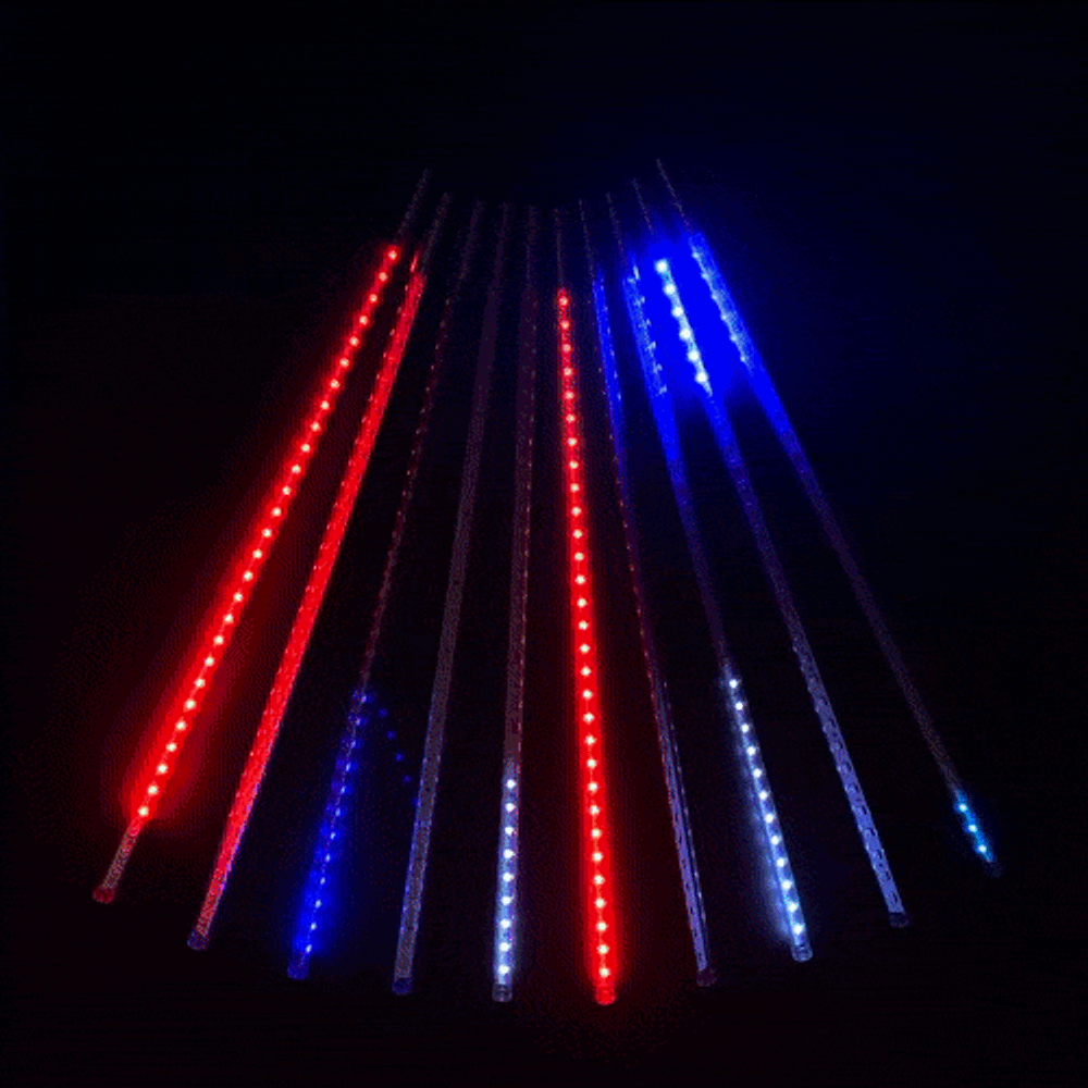 Гирлянда Тающие сосульки 10*0.5 м., 24V., 600 разноцветных LED ламп, коннектор, черный ПВХ, LTC (CCL600-10-1M)