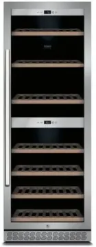 Винный шкаф однокамерный CASO WineChef Pro 126 вместимость: 126 бутылок, нержавеющая сталь
