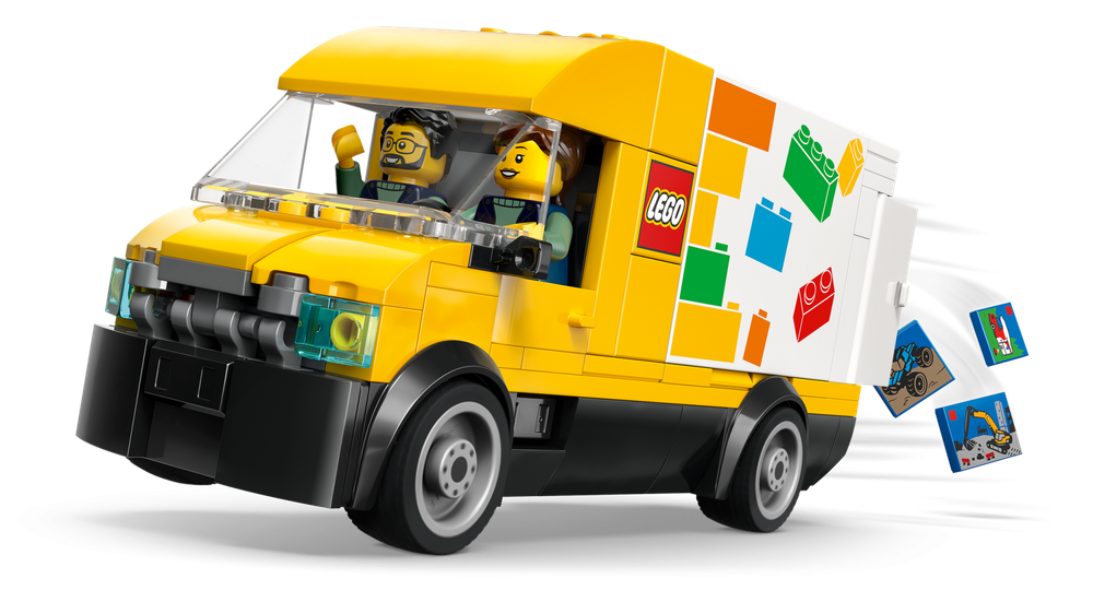 Конструктор Лего Сити Фургон LEGO 60500 | LEGO City The LEGO Van фирменный грузовой фургон для доставки  276 деталей 6+