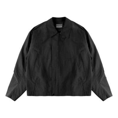 Куртка Nothomme Blue Spring Slightly Wrinkled Cotton-Nylon Blend Cargo Turn-Down Collar Jacket