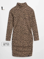 Платье-водолазка для девочки обтягивающее на осень