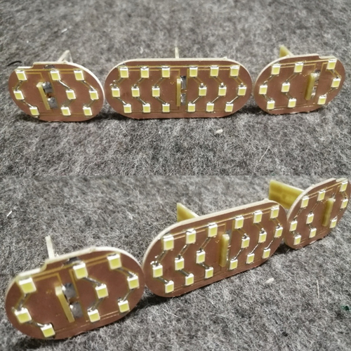 Плата 3 секции в плафон водительский для Duster