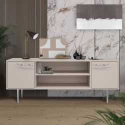 Тумба под ТВ Арт Колор matte 155см Стайл Сильвер Серый агат матовый