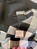 Платье чёрное комбинированное в клетку.Размер 56.Производство Белоруссия.