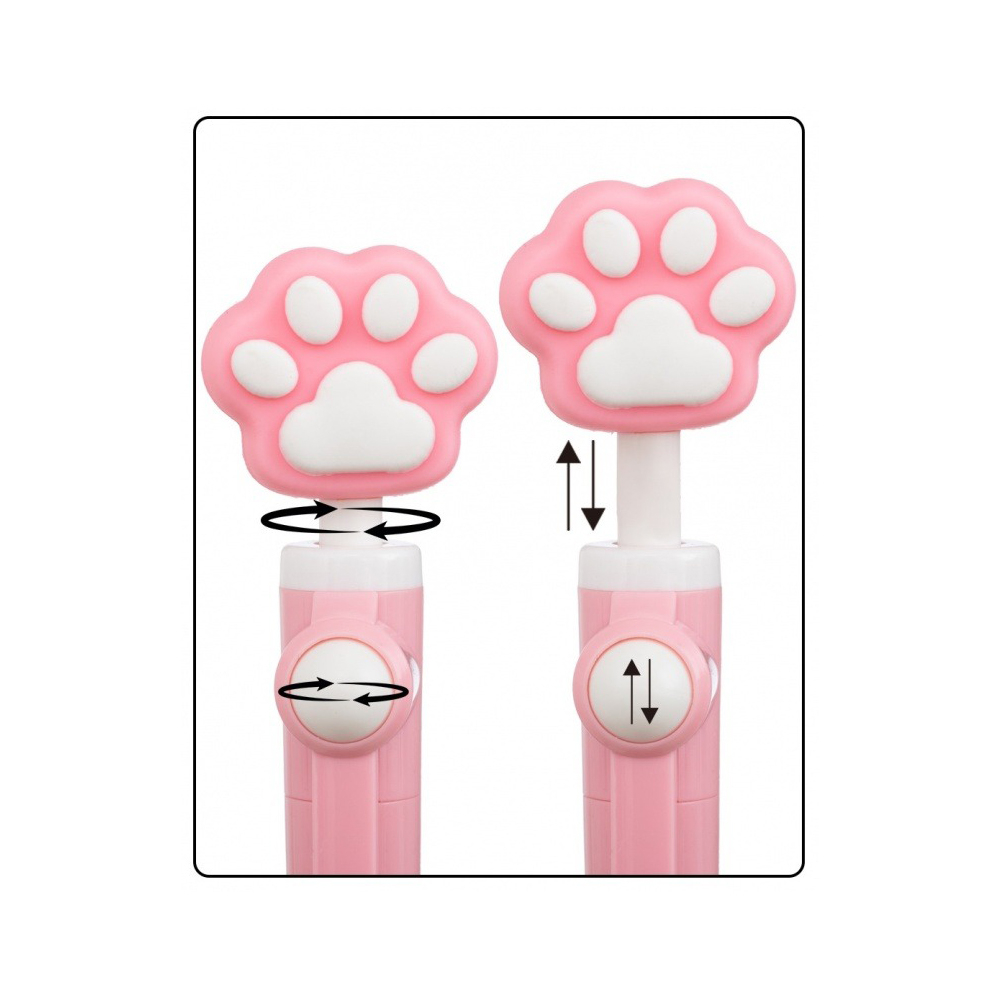 Ручка шариковая, Basir, синие чернила, гироскоп, серия "Лапки", 36 шт