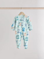 Комбинезон / Cлип для малышей Next E19-557, 3 шт., Бежевый, Голубой