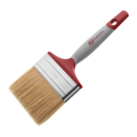 Кисть малярная Avanza, для красок и лаков на алкидной основе, 100х15 мм