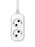 Сетевой удлинитель Buro BU-PSL2.1/W 1.5м (2 розетки) белый (пакет ПЭ)