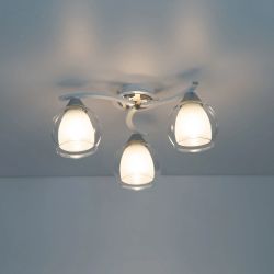 Citilux Кристи CL152130 Люстра потолочная Белая Хром