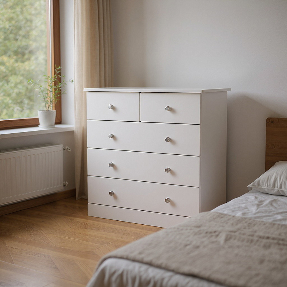 Детский пеленальный комод Mr Sandman Joss 5 ящиков Белый