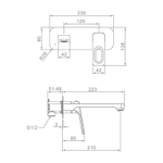 Смеситель для раковины встраиваемый Raglo R51.11, хром