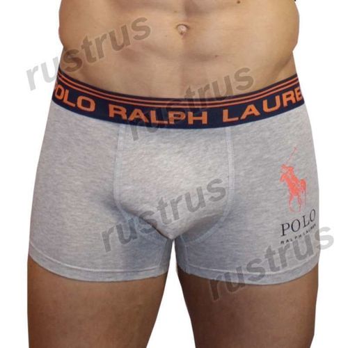 Мужские трусы боксеры серые POLO RALPH LAUREN