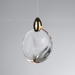 Подвесной светильник Cloyd GLOCK-B P1 / Ø12 см - золото (арт.11624)