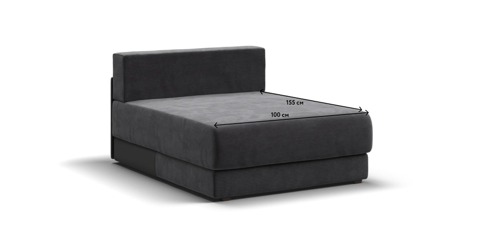 Оттоманка РИЧМОНД MODOOL Вельвет CORD графит