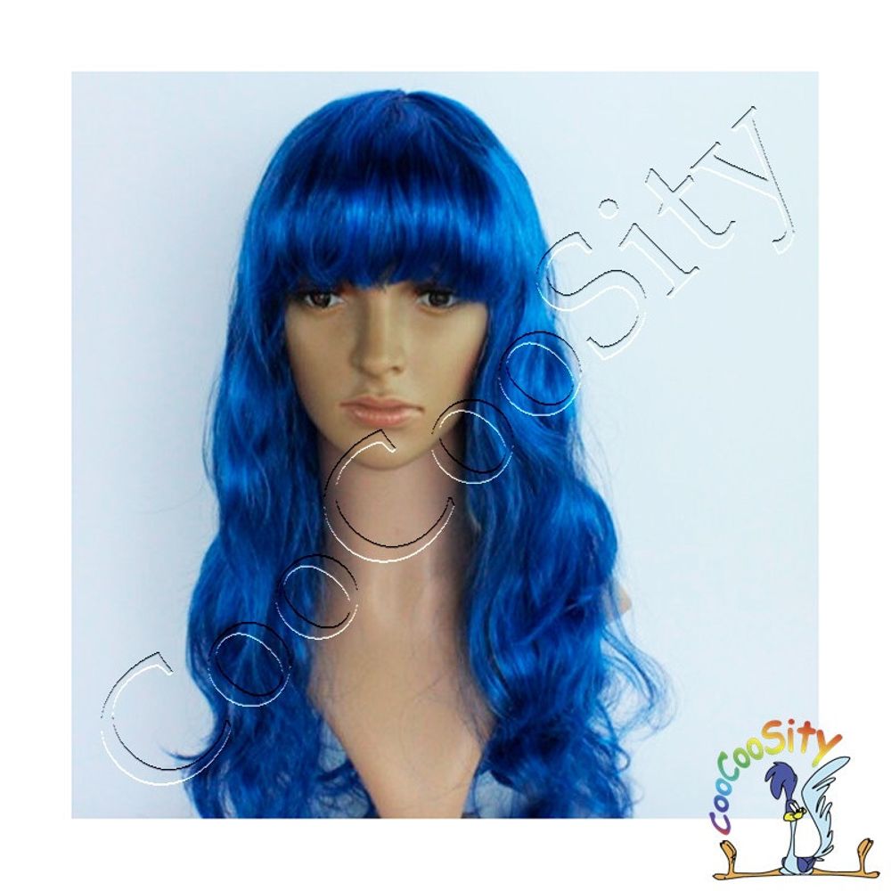 парик Кокетка синий, искусственный волос