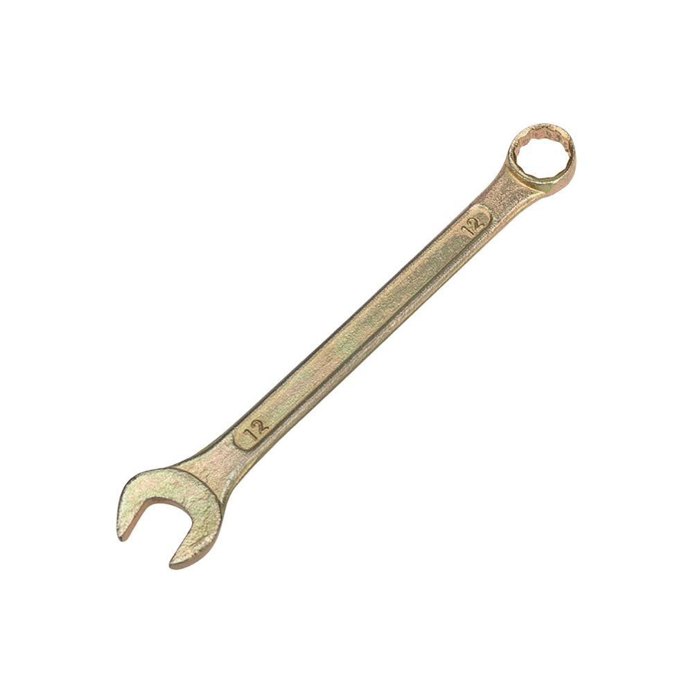 Ключ комбинированный Rexant, 12 мм, желтый цинк