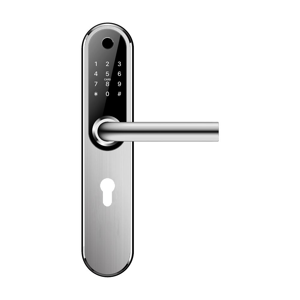 Накладки электронного замка Home Plus Silver 4239 (врезной механизм отдельно)