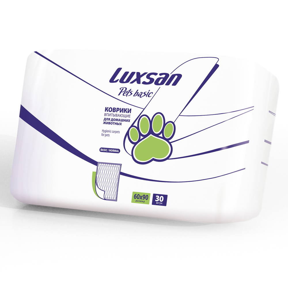 Пелёнки для животных Luxsan Pets "Basic" 60 х 90 30шт