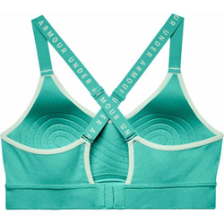 ТОП теннисный Under Armour Women's Infinity Mid Heather Cover Sports Bra - neptune light heath