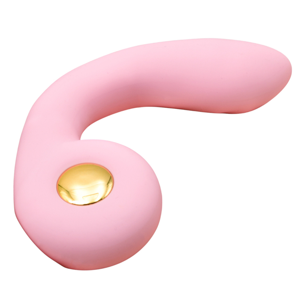 Розовый вибратор 19,9см для точки G c нагревом Youvic Bendable Heating G-Spot Vibrator CM903