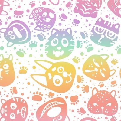 Радужные котики