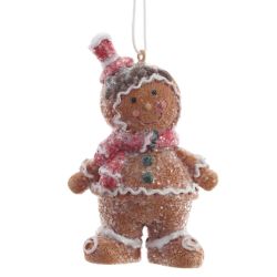 GAEM Фигурка декоративная подвесная "Пряничный человечек", L4,5 W3,5 H8 см, 2в.