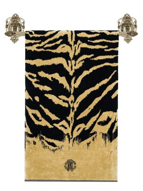 Полотенце 95х150 Roberto Cavalli African Zebra senape 003