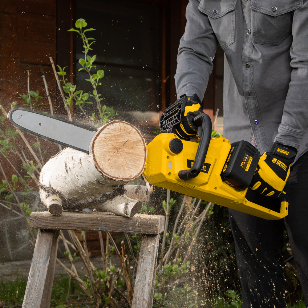 Цепная пила аккумуляторная бесщет. RCS400-36, Li-ion, 36 В, 4 Ач, шина 400 мм// Denzel