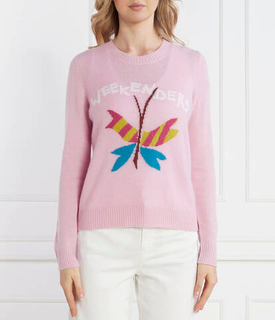 Кашемировый свитер Weekend MaxMara - розовый(153610816)