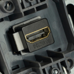 Розетка HDMI 2.0 Type A (механизм), серия Эмили, STEKKER, RST00-5118-05, черный уголь, soft touch 50171