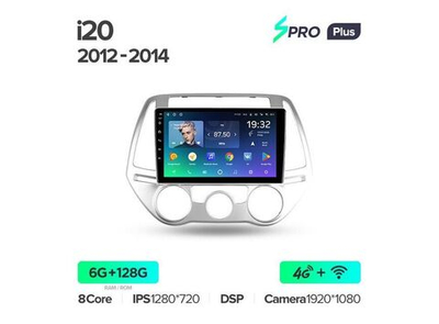 Магнитола Teyes SPRO Plus 6-128 Hyundai i20 PB 2012 — 2014 9.0"