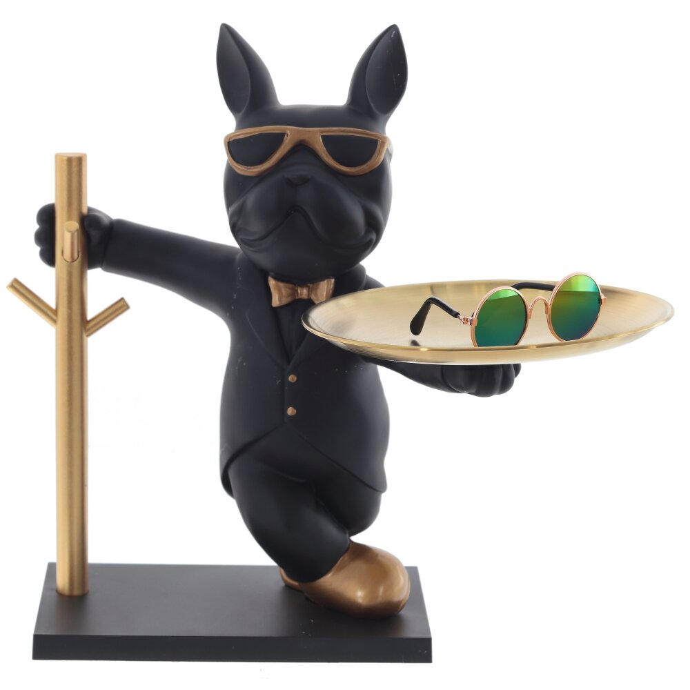 Фигурка декоративная с подносом Собака