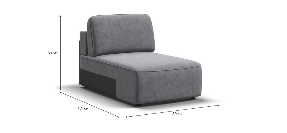 Кинг Модуль оттоманка Велюр Роял агат