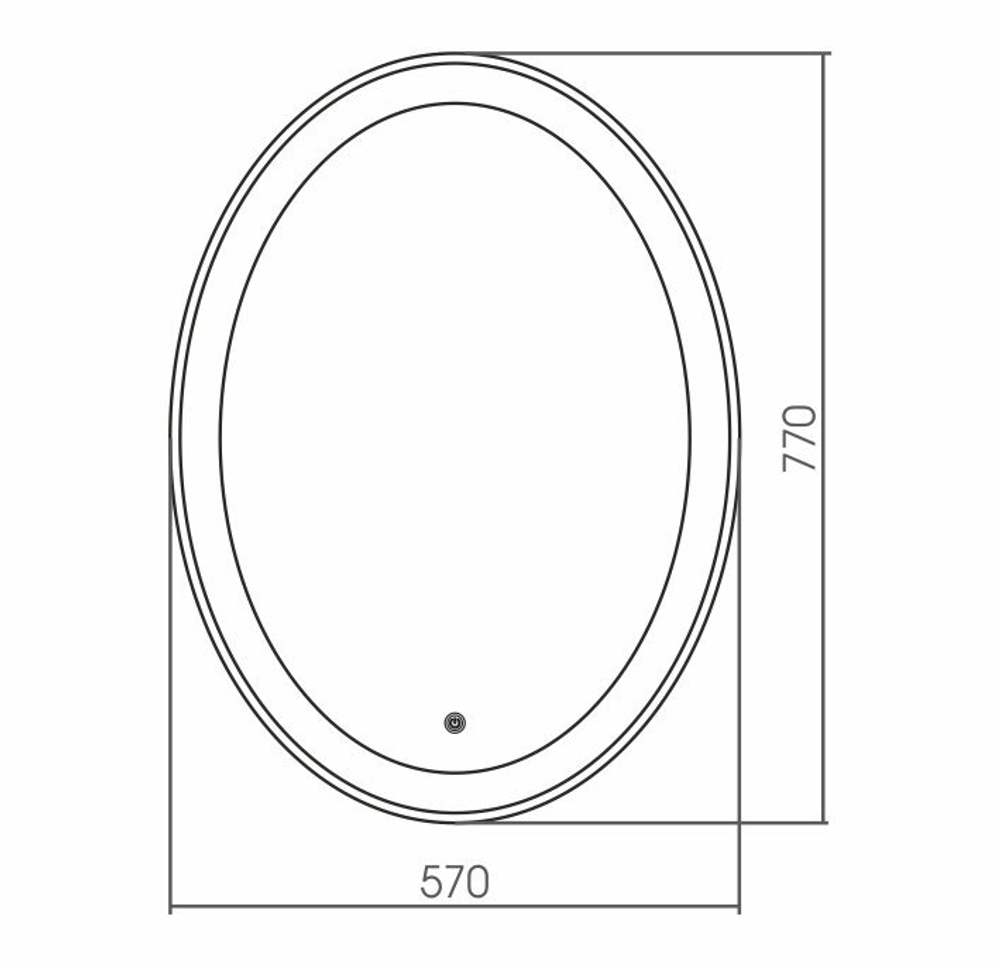 Зеркало GROSSMAN GALAXY 57х77 с LED подсветкой