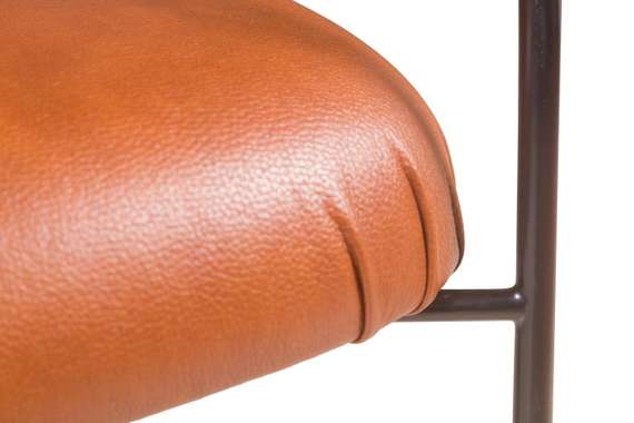 Лаунж-кресло Ego, коричневая экокожа