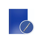 Папка с боковым пруж.скоросшивателем Эконом А4 синяя (DOLCE COSTO)