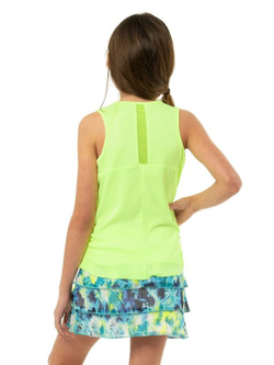 Футболка для девочки теннисная Lucky in Love Girls Eyelet Go Lightweight Rib Tank - Оранжевый