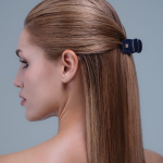 Balmain Hair Couture Заколка-краб XS "Космический сапфир" Limited Edition Acetate Pince à Cheveux Extra Small Cosmic