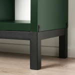 Стеллаж с опорной рамой - IKEA KALLAX/КАЛЛАКС ИКЕА, 147x94см, темно-зеленый