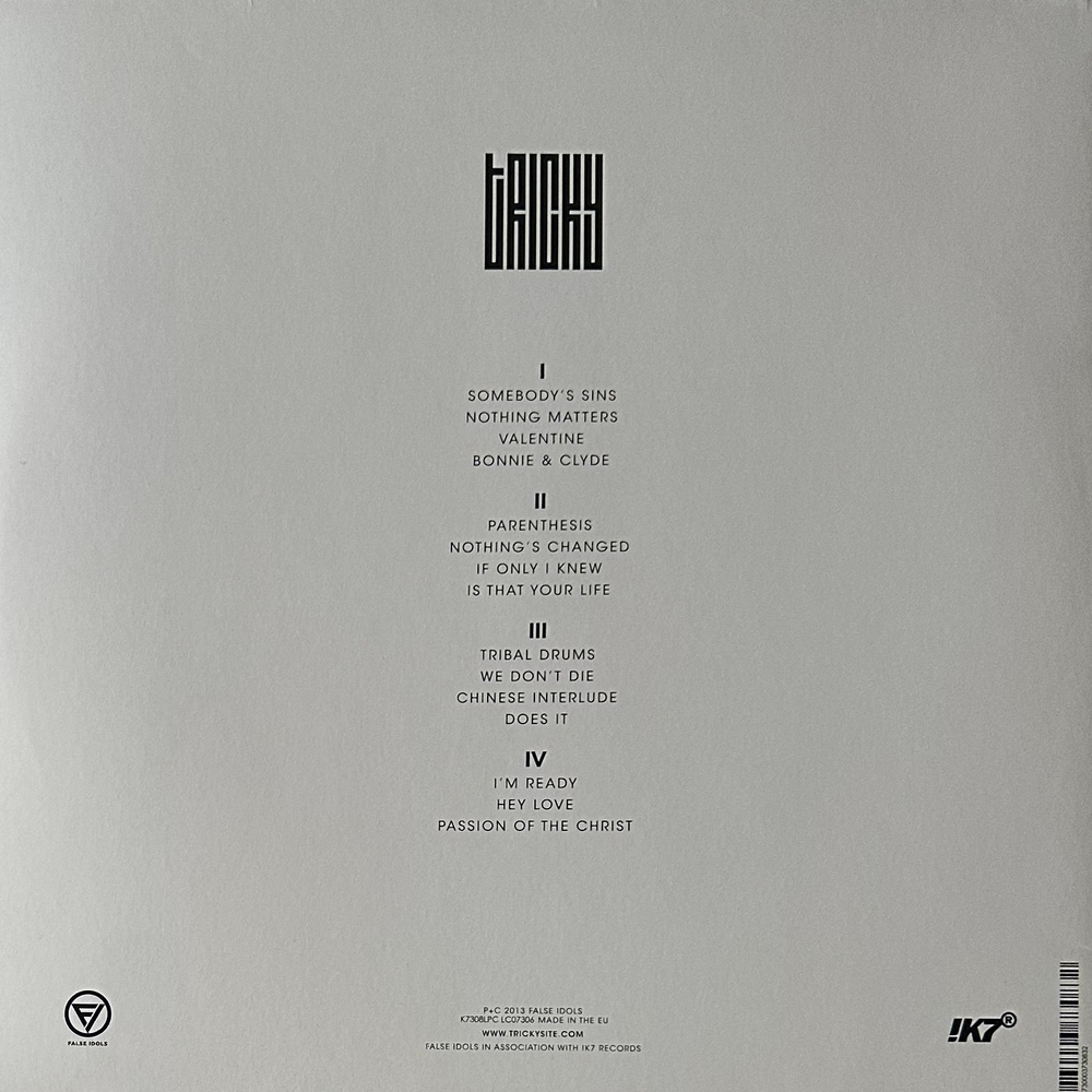 Tricky ‎– False Idols 2LP (Европа 2023г.)