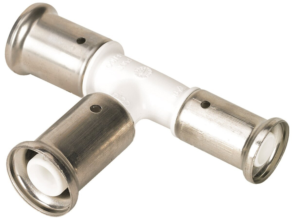 Пресс тройник переходный Henco PVDF 26 х 20 х 16