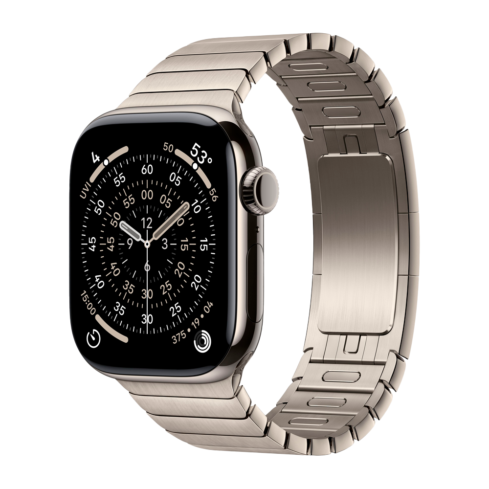 Умные часы Apple Watch Series 11 GPS + Cellular, 42mm, Natural Titanium Case with Natural Link Bracelet