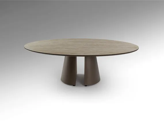 Samara Приставной столик цвет каменный/коричневый